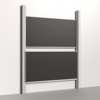 Pylonentafel, 200x100 cm, 2-flächig, höhenverstellbar 